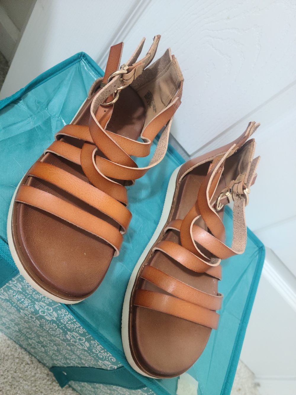 torrid Tan Multi-Strap Platform Sandals